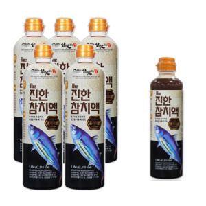 김하진 쉐프의 더진한 참치액 오리지널 1050g 5병 + 590g 1병 무료증정