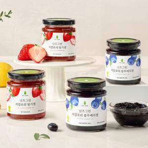 넛츠그린 저당 저칼로리 블루베리잼 딸기잼 240g 1+1 골라담기