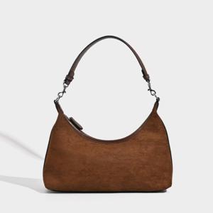 2024 토트백 여자 사슴 가죽 베이지 면 겨드랑이 어깨 가방 복고 베이지 가방 여자 가을