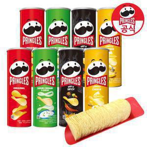 프링글스 110g x 8개(오리지날2양파2매운맛2치즈2) + 스쿱트레이