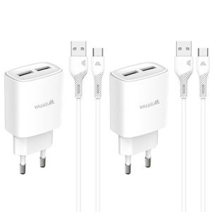 1+1 / C타입 케이블 USB 2포트 2.1A 가정용 충전기 어댑터