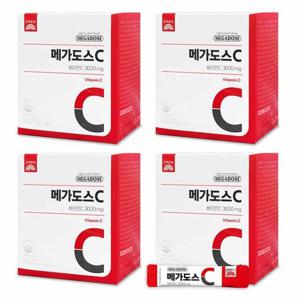 메가도스C 3000 비타민C 100포 X 4개 쇼핑백포함 고함량 고려은단