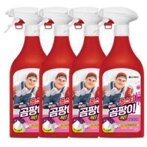 (최대15%적립) 홈스타 맥스프레쉬 뿌리는 곰팡이 싹 곰팡이 제거제(락스함유) 500ml 4개