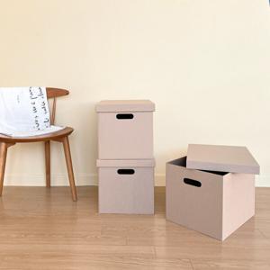 (한정특가) 종이 트렁크 5P 수납 정리 리빙박스 수납함 이사 사무실 정리함 박스 보관박스