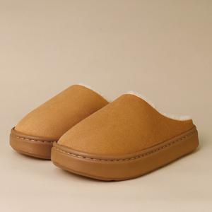 1+1 PURETONE 겨울 털슬리퍼 방한 실내용 미끄럼 방지 슬리퍼