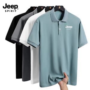 특가 1+1 지프 JEEP SPIRIT 아이스 실크 반팔 카라 티셔츠 여름 티셔츠 냉감셔츠 JP8905