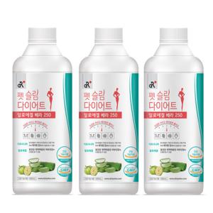 펫슬림 다이어트 알로에겔 베라250 1000mlx3병