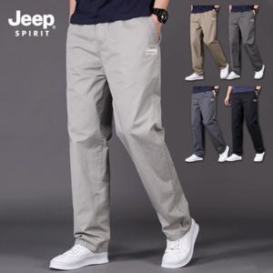 지프 JEEP SPIRIT 캐주얼 루즈핏 허리 밴딩 바지 스트레이트핏 팬츠 워크웨어JP2226