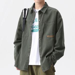 오버사이즈 카고 셔츠 봄가을 긴팔셔츠 캐주얼 얇은 자켓 코트