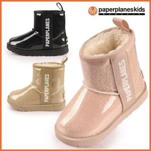 [페이퍼플레인키즈]키즈 유아 양털 부츠 아동 어린이 기모 털 슈즈 겨울 방한 패딩 초등 학생 신발 여아
