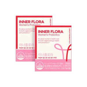 이너플로라 질유산균 30일분x2개 (덴마크 유산균 UREX)