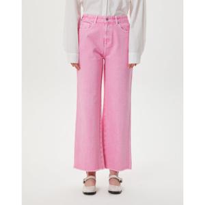 라움 여성  클리어런스RAUM WOMEN 핑크 올풀림장식 면 데님팬츠 RPPA3E910P2