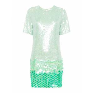 [PAROSH] 라프리마 여성 숏 시퀸 장식 숏슬리브 원피스 D721891GIGI065 그린 /8
