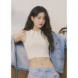 [타미진스] 여성 크롭 립 폴로 티셔츠 T32F1TTO33TWT1YBH