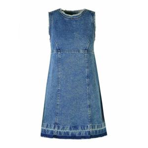 [MOSCHINO] 라프리마 여성 니 Length 진 폴리에스테르 블렌드 원피스 040182211282 라이트 워시 /8