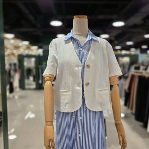 [멜로디가든]미니 면 자켓 (M25M5J101 아이보리)_CA