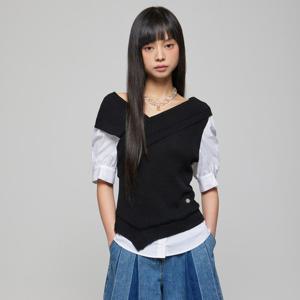 [듀엘]오프숄더 블라우스(D242MSC058)