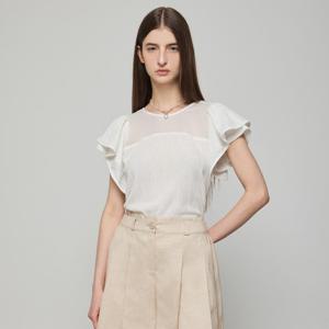 [듀엘]러플 슬리브 블라우스(D252MSC051)