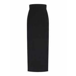 [RICK OWENS] 라프리마 여성 롱 스커트 맥시 인 mixed 울 RP02E4344WST09 블랙 /8