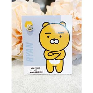 미니골드 10K 카카오프렌즈 라이언 볼륨 피어싱 ENTM0010