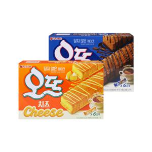 오리온 오뜨 6p 쇼콜라1통 + 치즈1통 (총2통) /간식