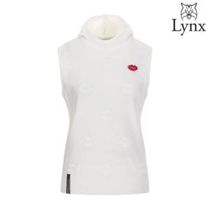 [링스] 여성 하트패턴 파일조직 미니후드 베스트 L21B3SV151_WH
