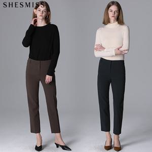 [쉬즈미스] 모던 솔리드 슬림 팬츠