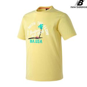 뉴발란스 NBNEA28073-YE 트로피컬팩앞판 뉴베이직핏 공용 반팔티