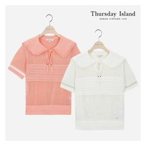 [써스데이아일랜드][Thursday Island] 여성 세일러 카라 니트 풀