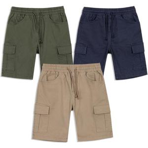 베이직 면스판 워싱 5부카고 밴딩 반바지