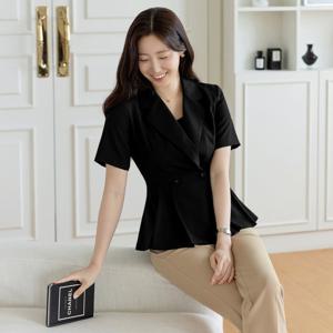 [시크라인] 베르세르크 플리츠 페플럼 자켓