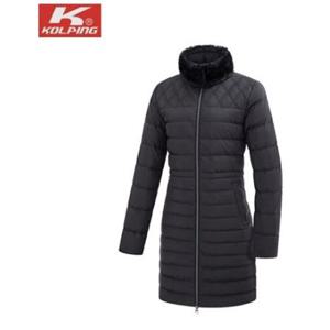 [콜핑]LD28 여성 RDS 밍크카라퍼 중기장 퀄팅 덕다운 패딩점퍼 KSJ6756W