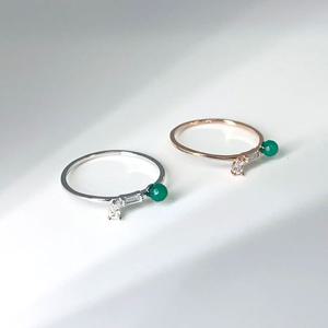 (실버) 테파 그린오닉스 반지