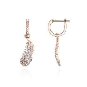 스와로브스키 5663486 Nice 깃털 드롭 귀걸이