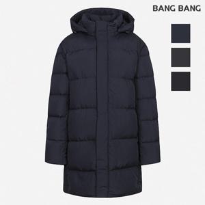 [뱅뱅]공용 후드탈착 구스다운 중기장 패딩 (NUF820)