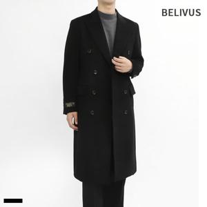 [빌리버스]빌리버스 남자 울 더블 롱 코트 BVOT122 겨울 간절기