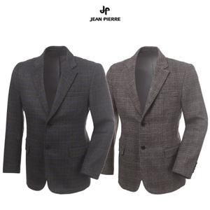 쟌피엘 남성 울 기본 체크 모직 마이 자켓 Model No_J2-2E092