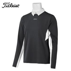 [타이틀리스트직수입] 방풍카라 여성 긴팔티셔츠(블랙)