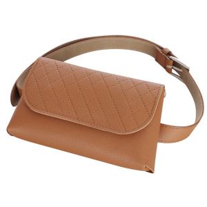 공용 골프 마름모 퀼팅백 파우치 볼 케이스 MNB-WBAG-0472-카멜