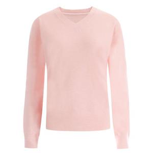 여성 울 V넥 간절기 모달 긴팔 니트 티셔츠 JG-WKN-1566-핑크