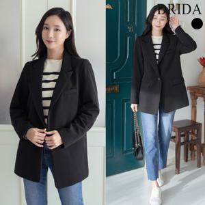 [드리다]드리다 여성 봄 가을 테일러드 빅사이즈 싱글 스판 자켓