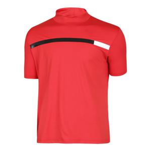 남성 중년 스판배색 반폴라 반팔티 SH-TSHG-911-레드