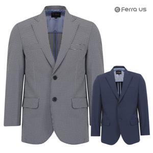 [페라어스]페라어스 남성 잔체크 엠보스판 콤비자켓 CJM4BN6140