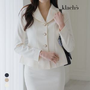 [클라셰]클라셰 페플럼라인진주자켓_B4S0484