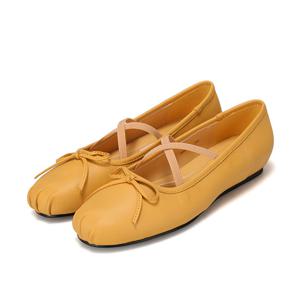 [바바라(슈즈)]여성스러운 데일리 발레코어룩 플랫_BBH140YE