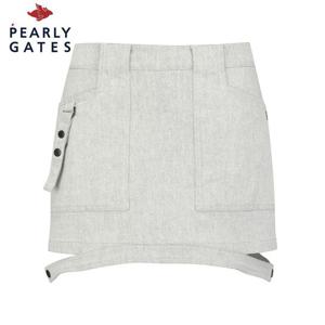 [파리게이츠] 여성 데님 라이크 슬릿 포인트 큐롯 스커트