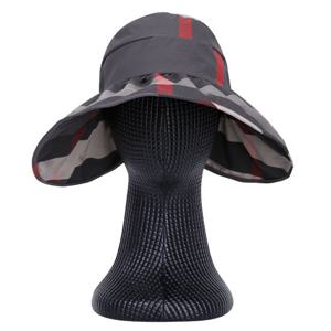 샵앤) 체크 국산 여성 자외선 차단 썬캡모자 KM-WH-0586-차콜