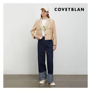 [코벳블랑][COVETBLAN] 아웃  포켓 숏 자켓(V222MJK103W)