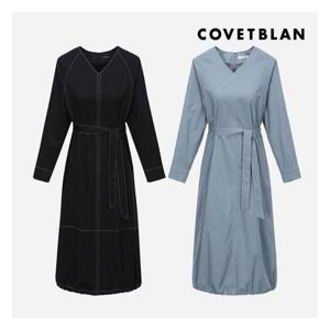 [코벳블랑][COVETBLAN] 배색 스티치 원피스(V222MOP104W)