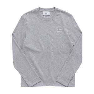 AMI UTS224 726 0951 로고 프린트 공용 긴팔티